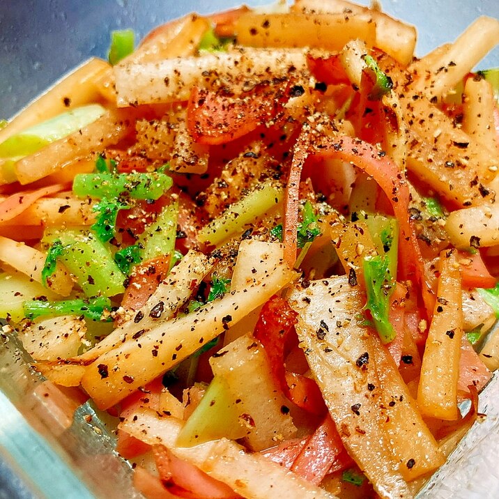 簡単おかず☆大根のバター醤油炒め
